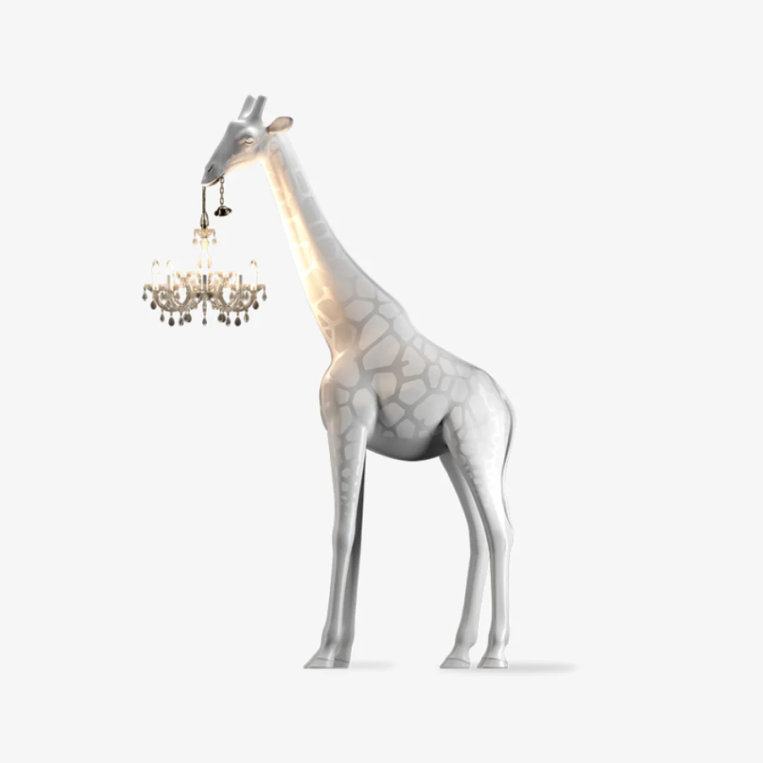 Environmentally Friendly Giraffe sculptuur vloerlamp Carefully Designed