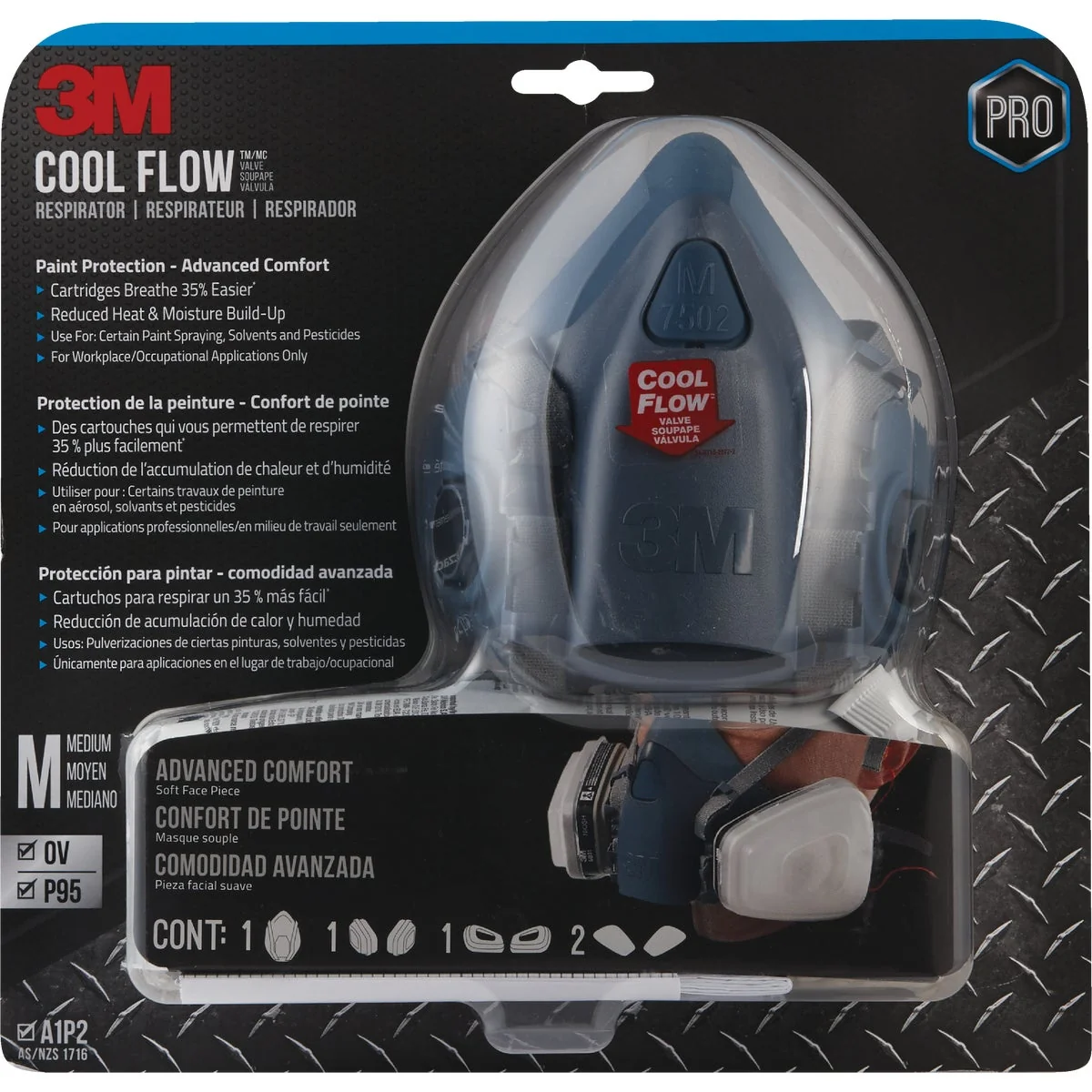 Exclusive 3M OV P95 Professional Paint Respirator Premium