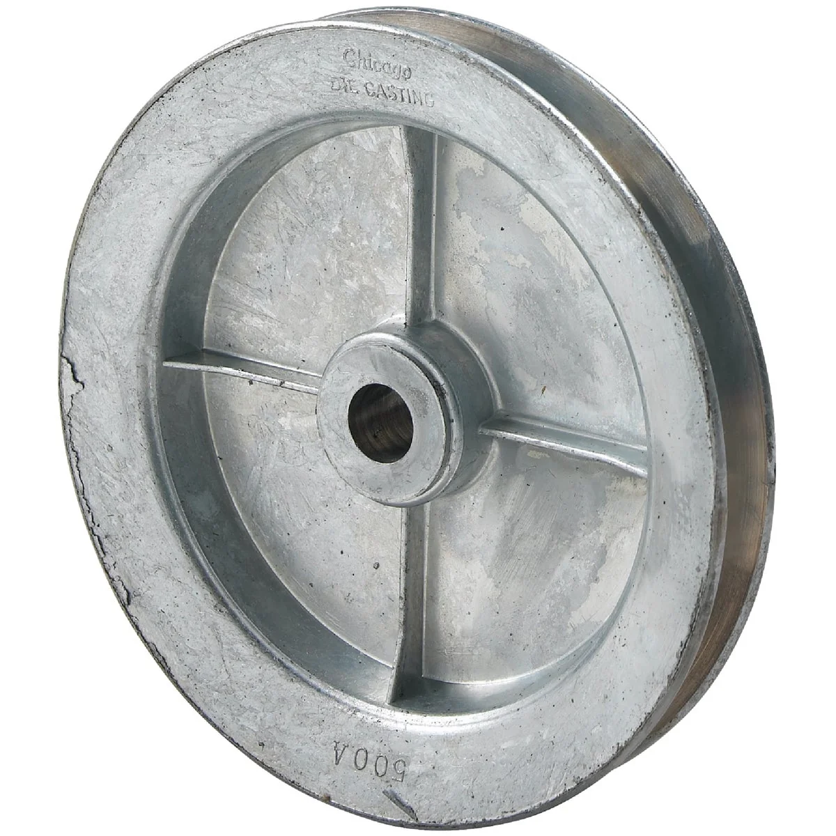 Smooth Chicago Die Casting 5 In. x 1 2 In. Single Groove Pulley Genuine