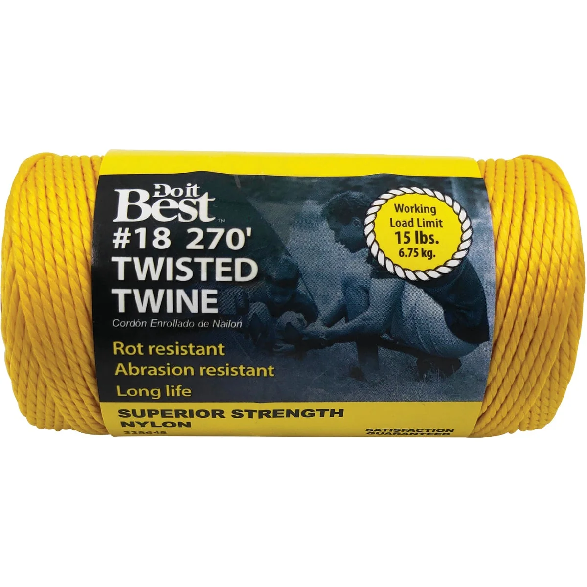 Smooth Do it 18 x 270 Ft. Yellow Nylon Twisted Twine Next-Generation