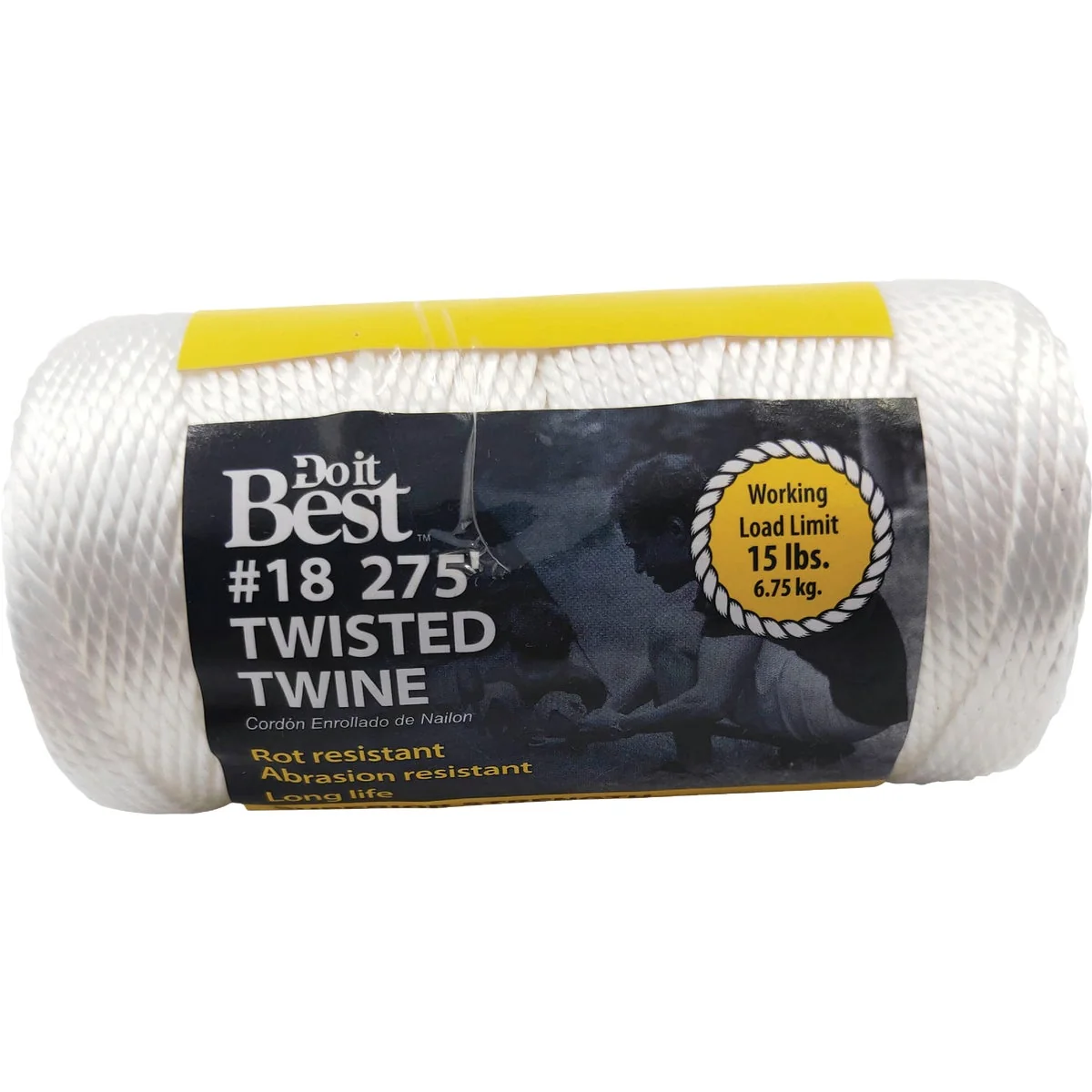 Contemporary Do it 18 x 275 Ft. White Nylon Twisted Twine Responsible