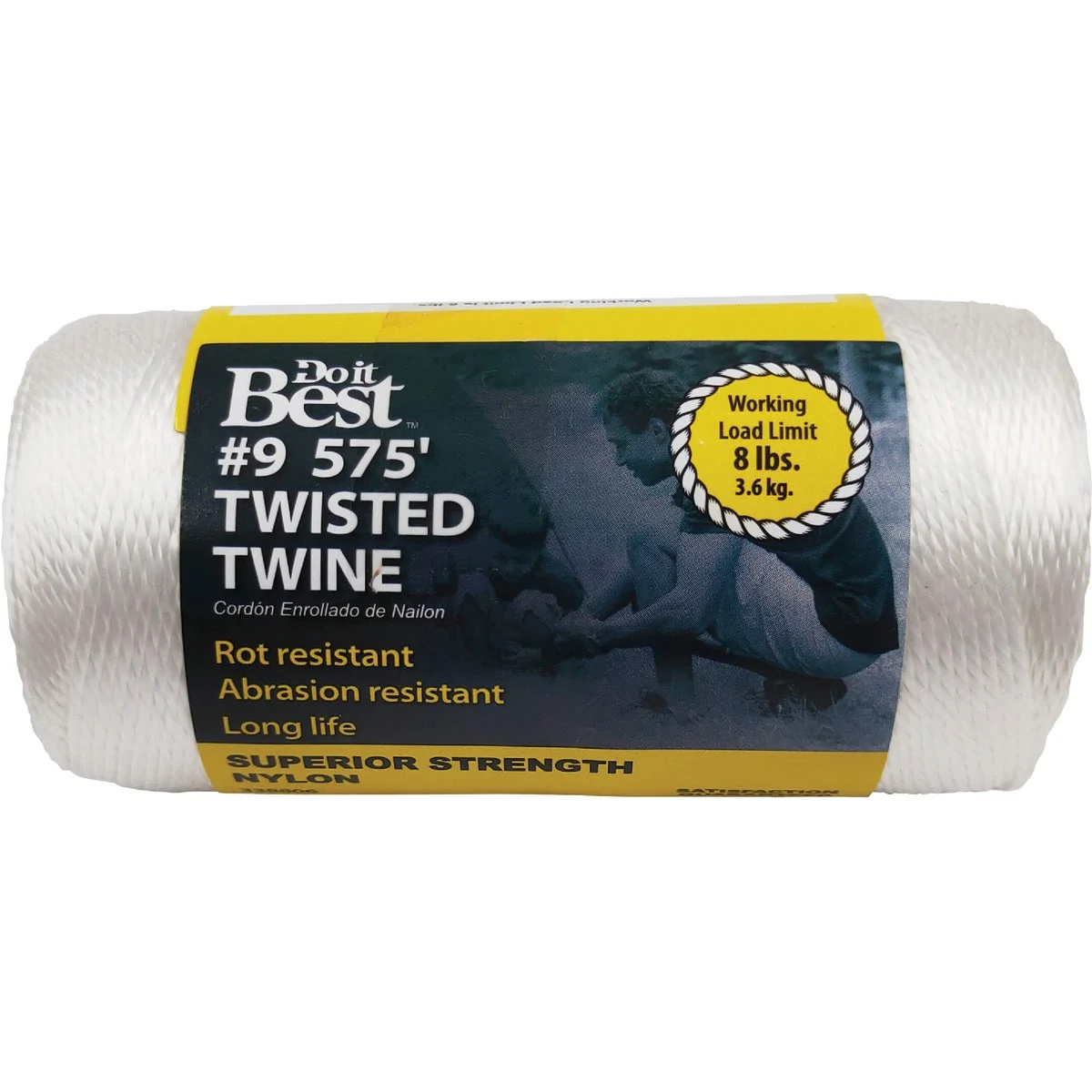 Relaxed Do it 9 x 575 Ft. White Nylon Twisted Twine Casual