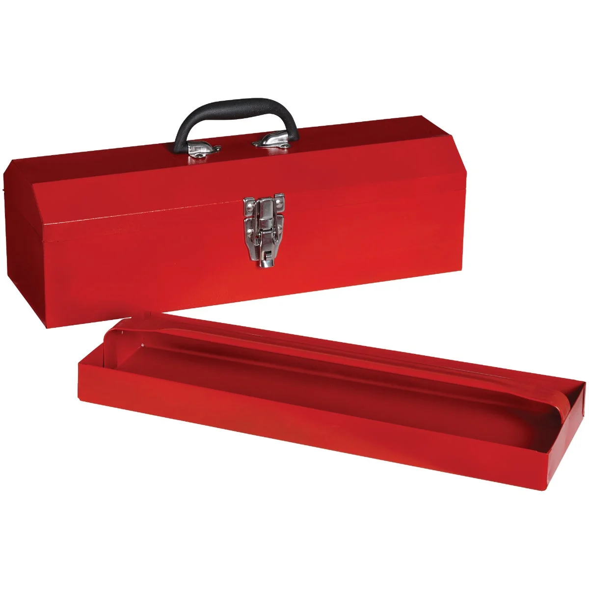 Fashionable 19 In. Red Steel Hip Roof Toolbox Green