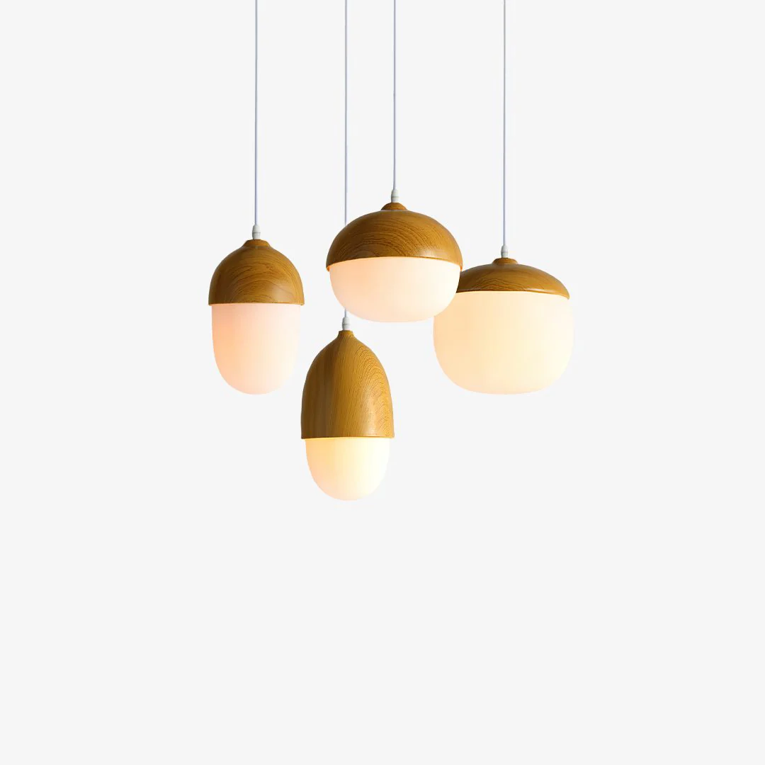 Eco-Friendly Noten Art Hanglamp Sophisticated