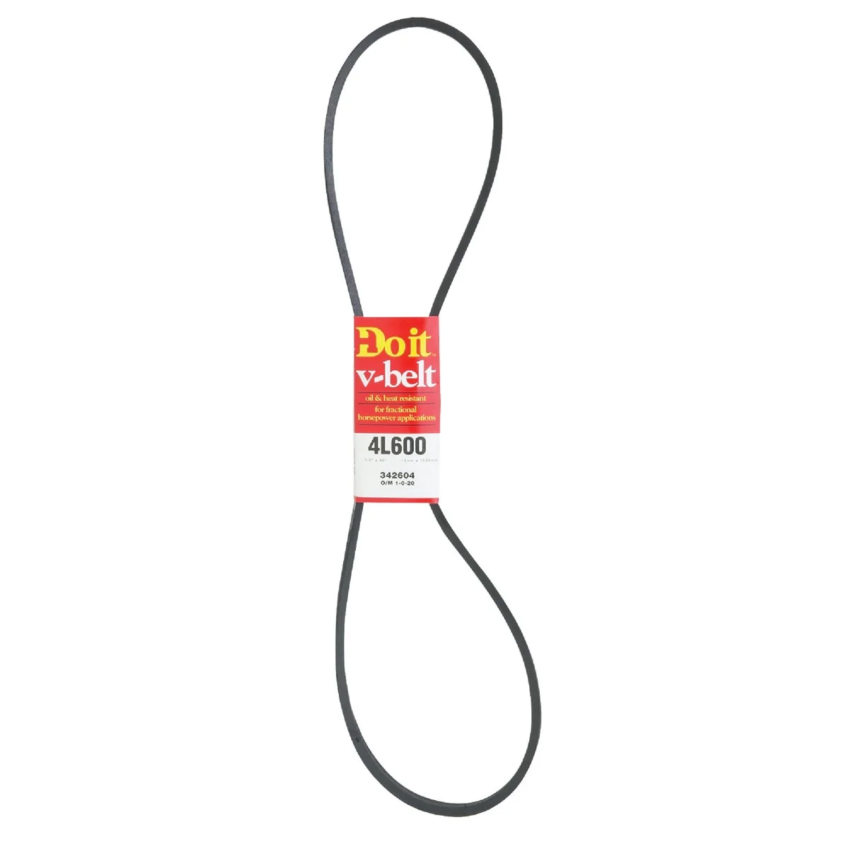 Official Do it 60 In. L x 1 2 In. W A-Pulley V-Belt Organic
