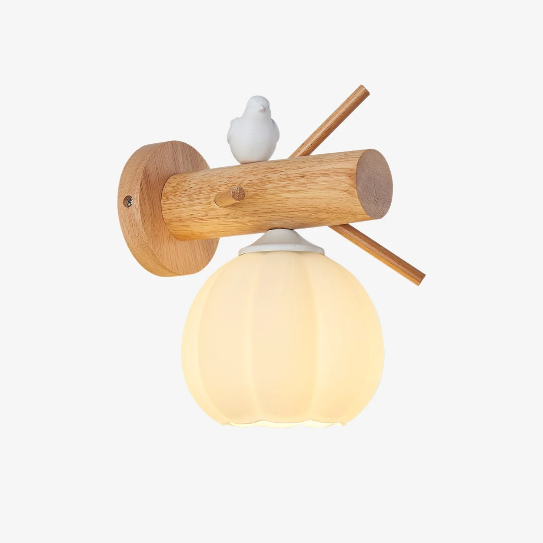 Detailed Houten vogel wandlamp Official