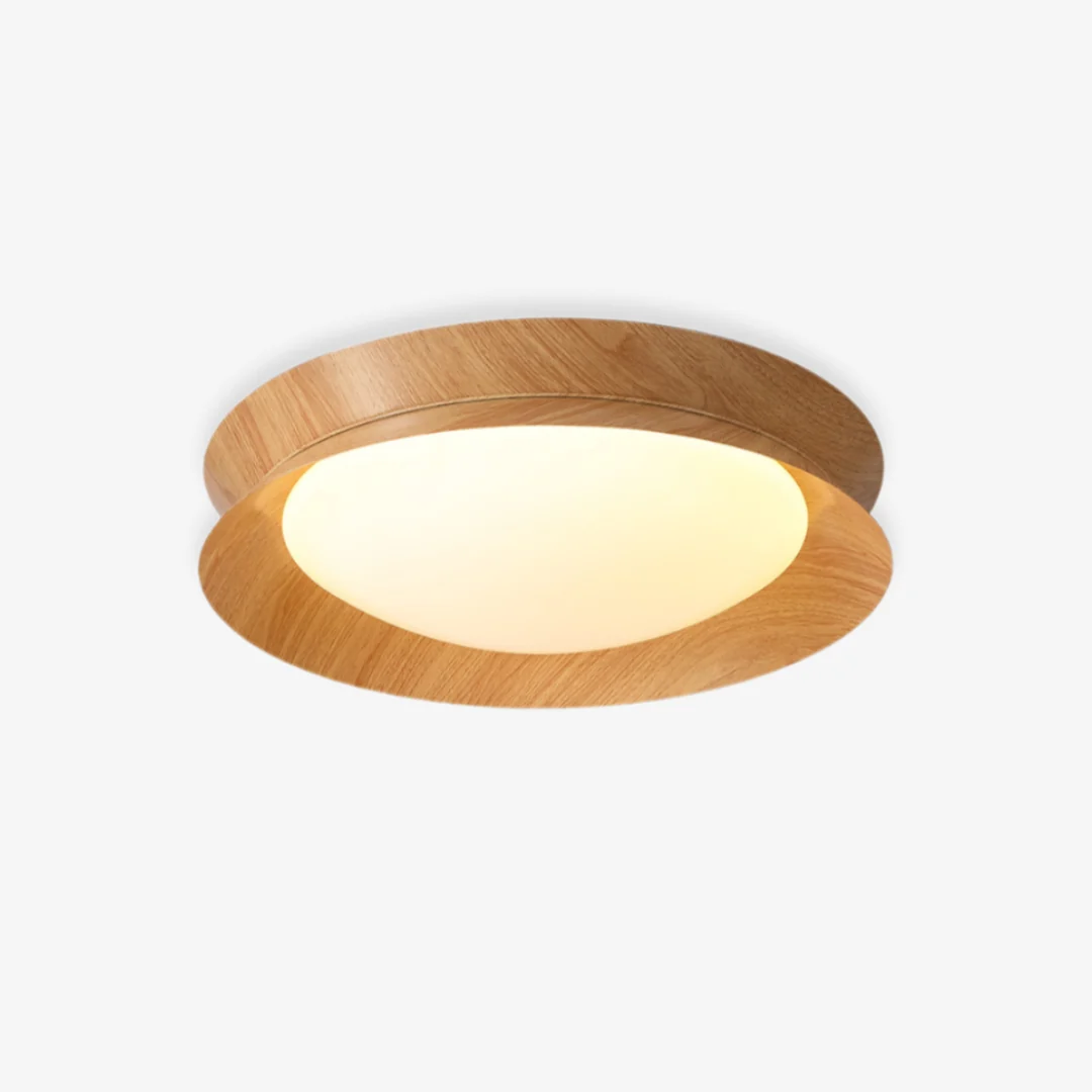 Advanced Ronde plafondlamp met houtnerf Premium Material