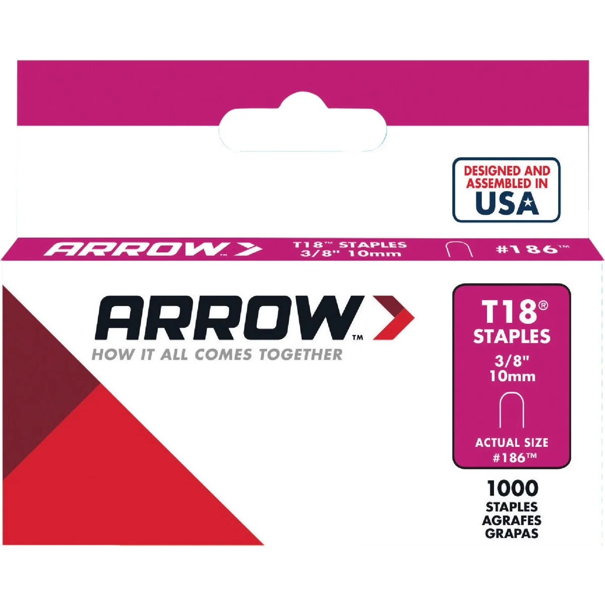 Sustainable Arrow T18 Round Crown Cable Staple 3 8 In. 1000-Pack Expertly Made