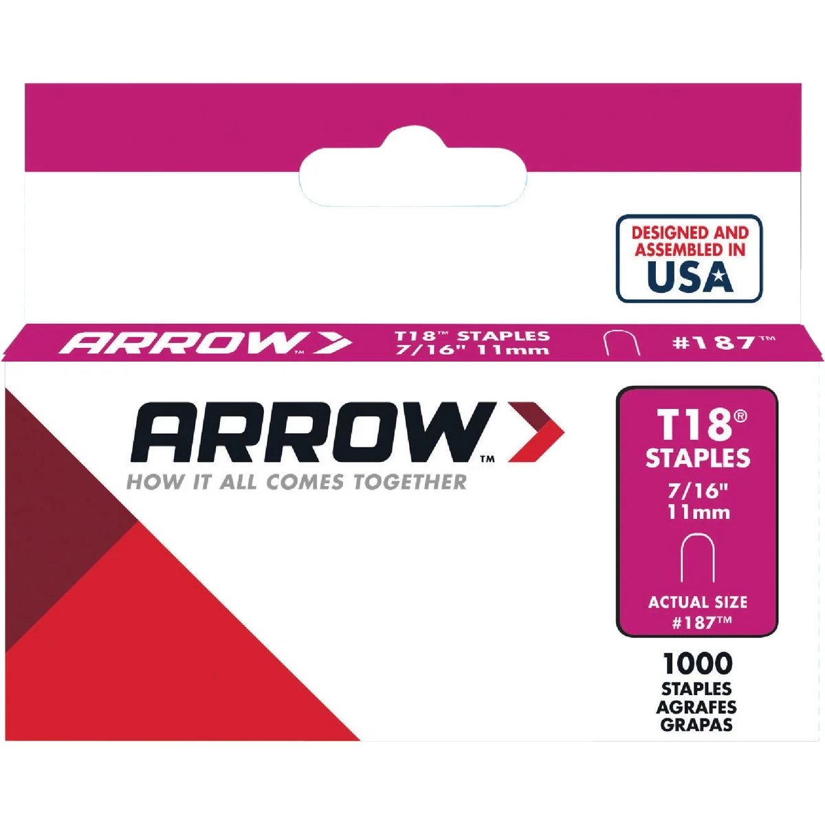 Fashionable Arrow T18 Round Crown Cable Staple 7 16 In. 1000-Pack Luxury