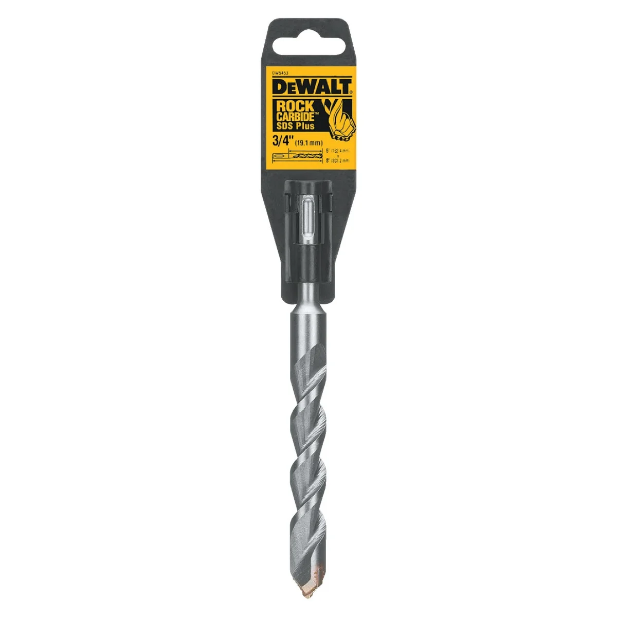 Authentic DeWalt SDS-Plus 3 4 In. x 8 In. 2-Cutter Rotary Hammer Drill Bit Artisan