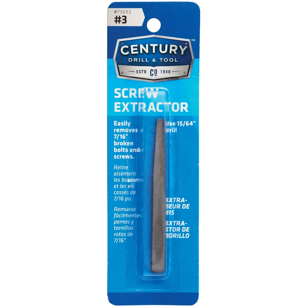Environmentally Friendly Century Drill Tool 3 Straight Flute Screw Extractor Traditional