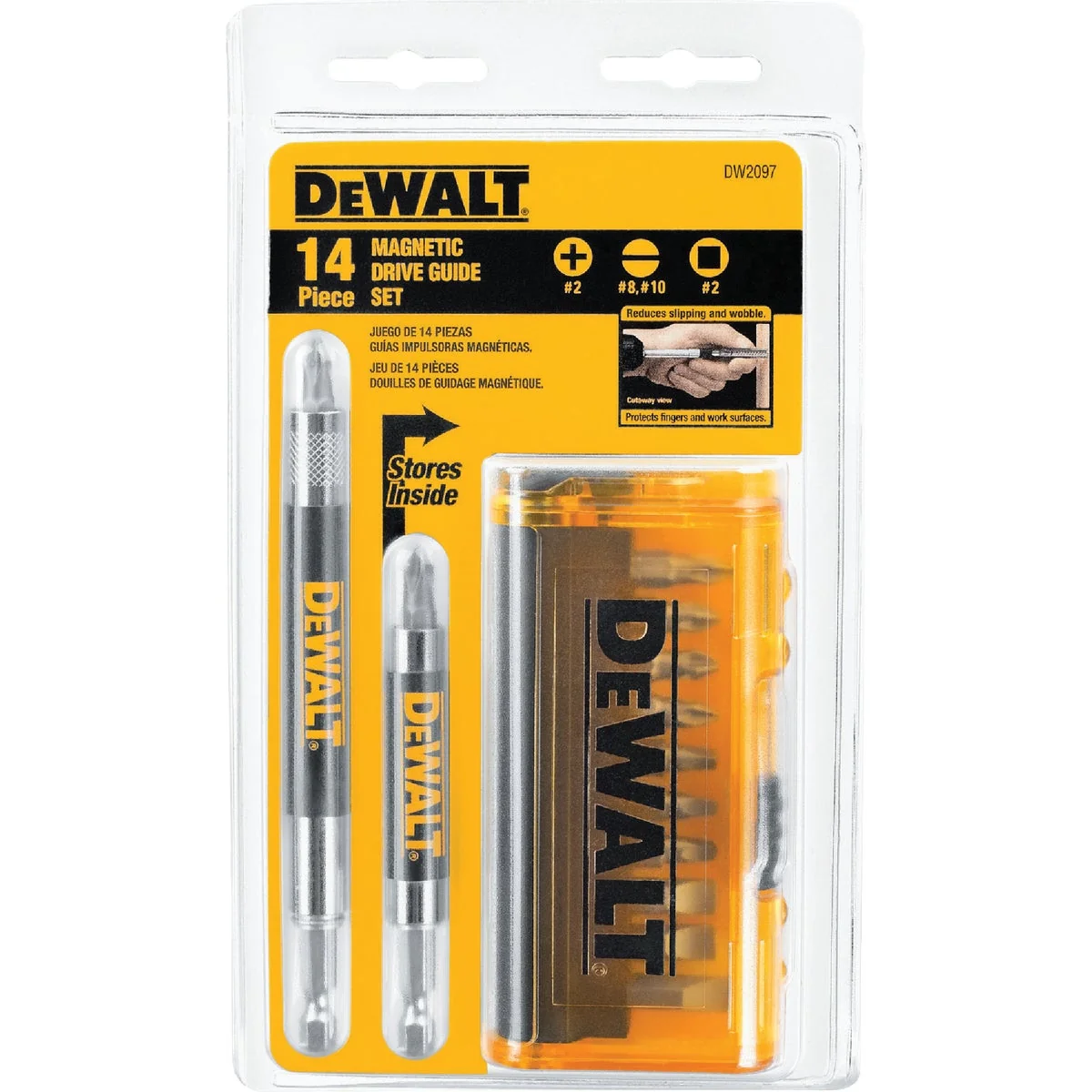 Breathable DeWalt 14-Piece Magnetic Drive Guide Screwdriver Bit Set Elite