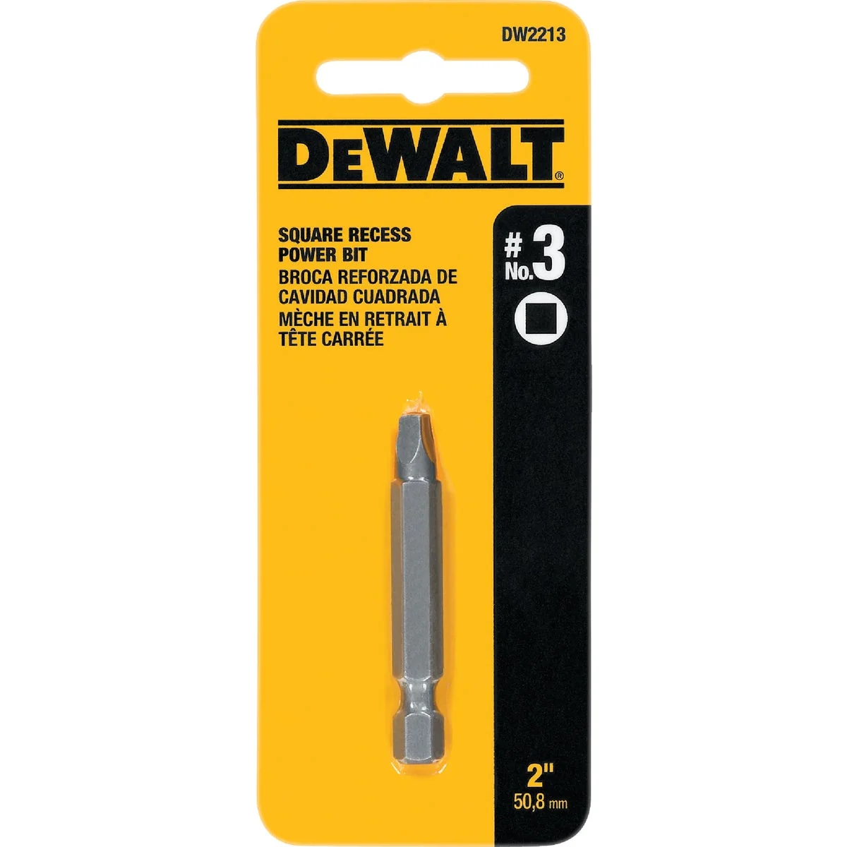 Premium Material DeWalt Square Recess 3 2 In. Power Screwdriver Bit Environmentally Friendly