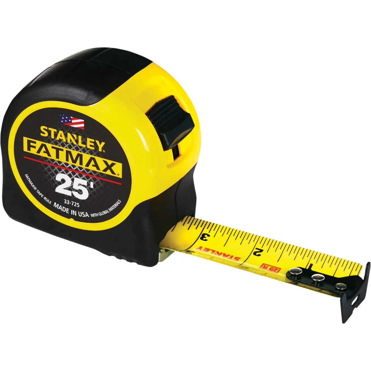 Traditional Stanley FatMax 25 Ft. Classic Tape Measure with 11 Ft. Standout Smooth
