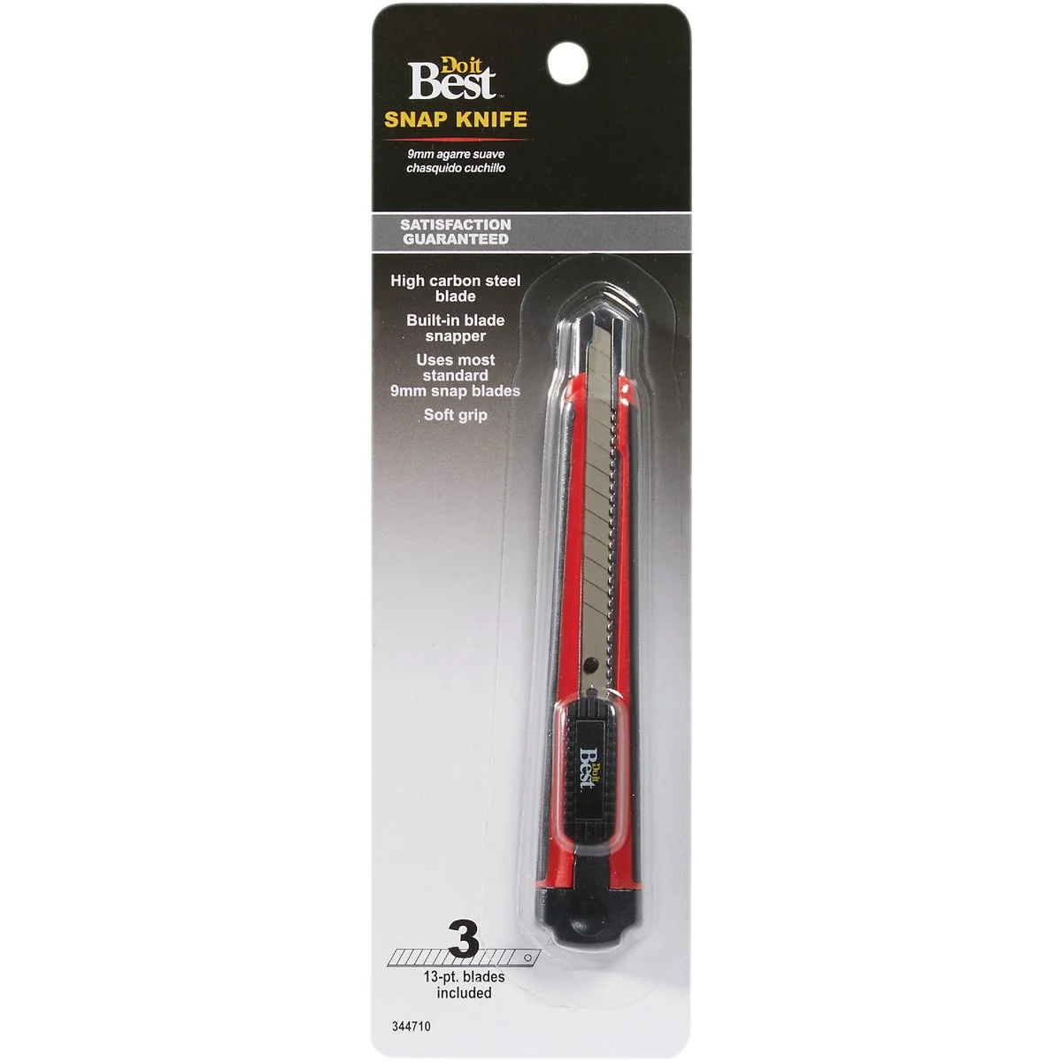 World-Class Do it 18mm 13-Point Blade Soft Grip Handle Knife High-Grade