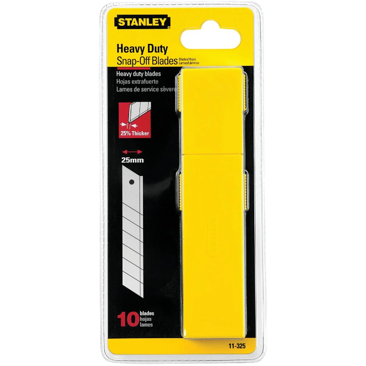 Expertly Made Stanley QuickPoint 25mm 7-Point Snap-Off Knife Blade 10-Pack Eco-Friendly