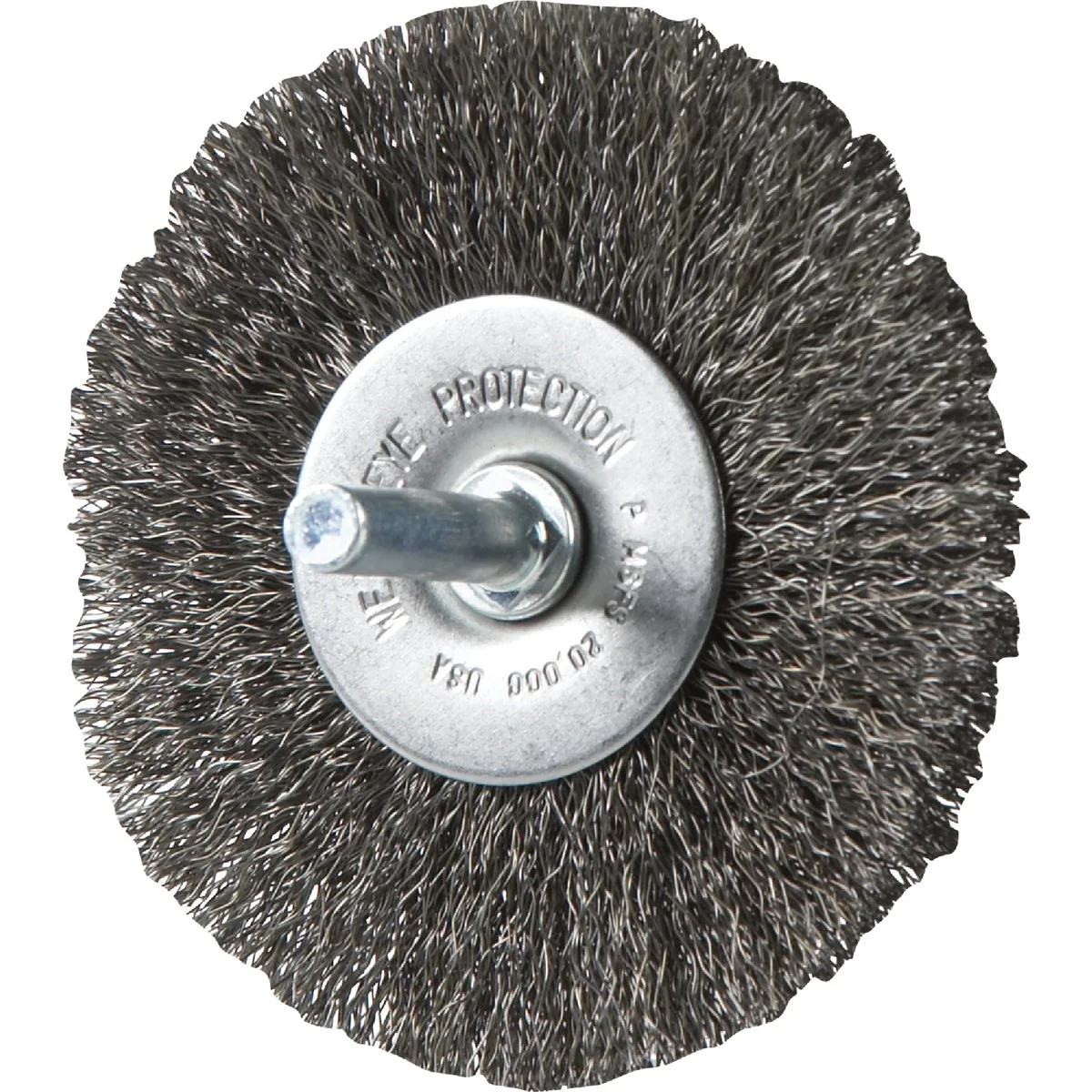 Premium Material Weiler Vortec 3 In. Crimped Fine Drill-Mounted Wire Brush Smooth