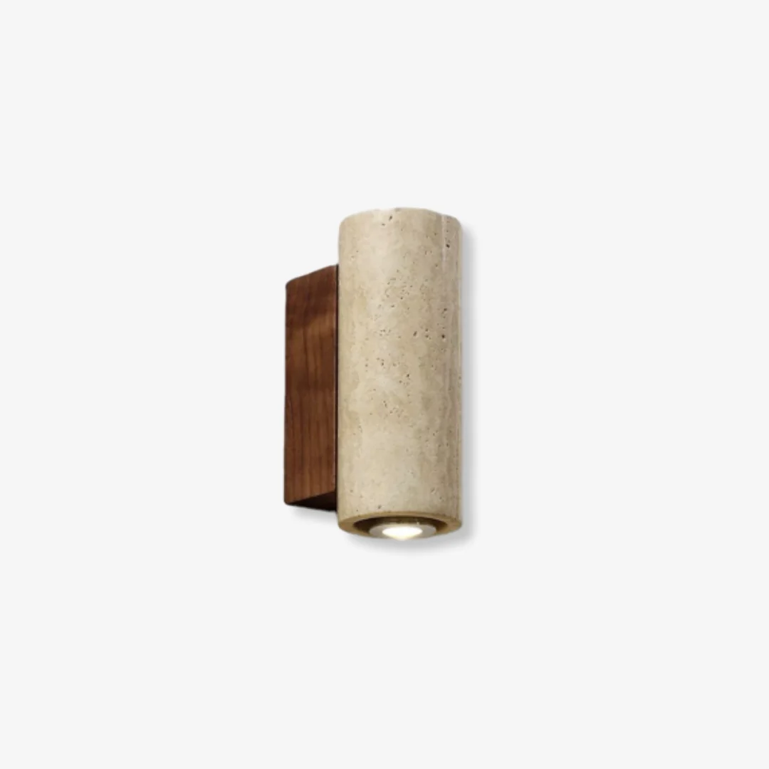 Enhanced Minimalistische stenen wandlamp Responsible