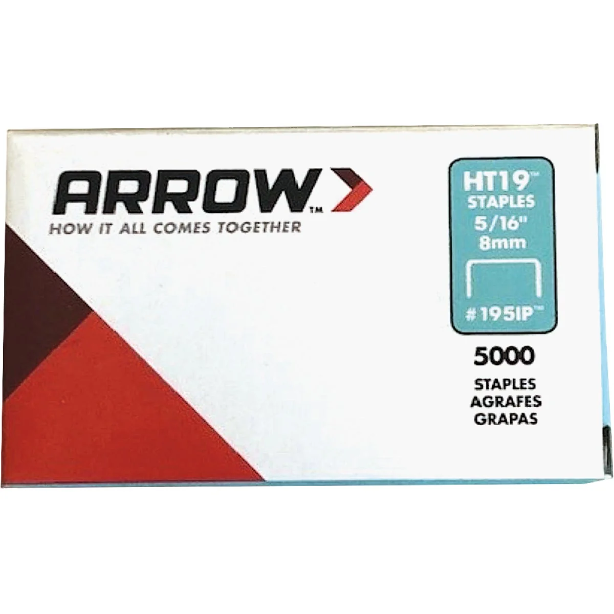 Official Arrow HT19 Hammer Tacker Staple 5 16 In. 5000-Pack Sustainable
