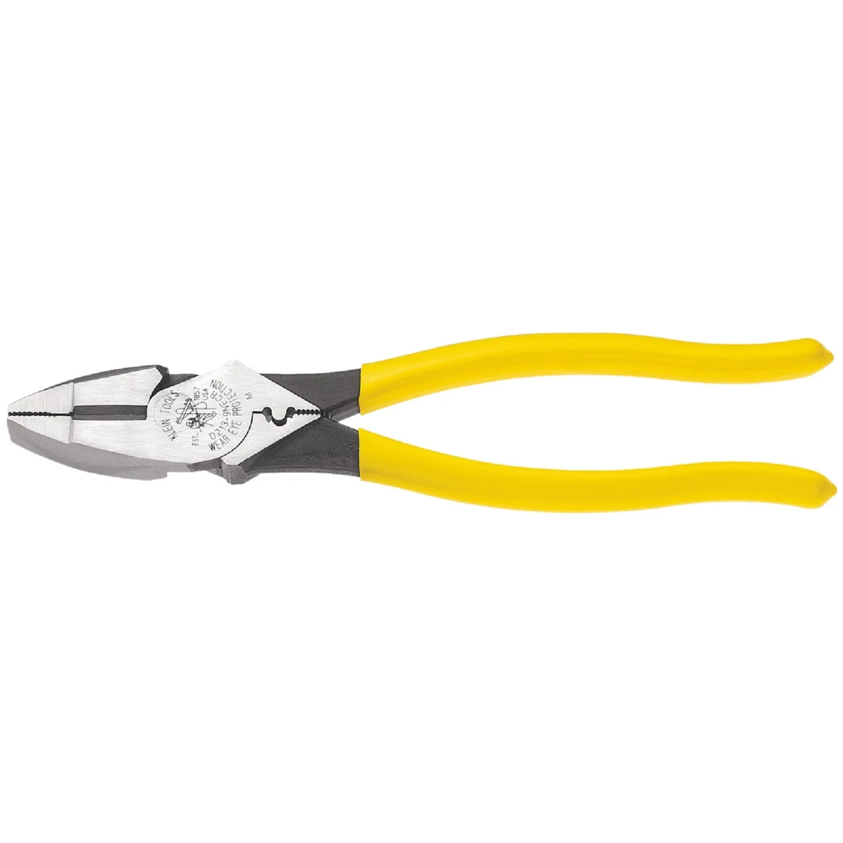 Sophisticated Klein 9 In. Journeyman High-Leverage Linesman Pliers with Crimping Die Solid