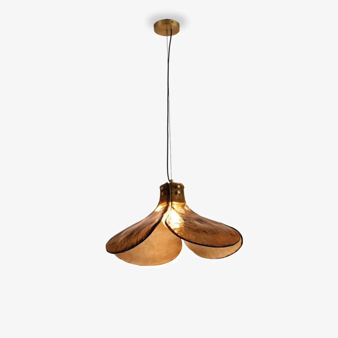 Trusted Vierbladige glazen hanglamp Innovative