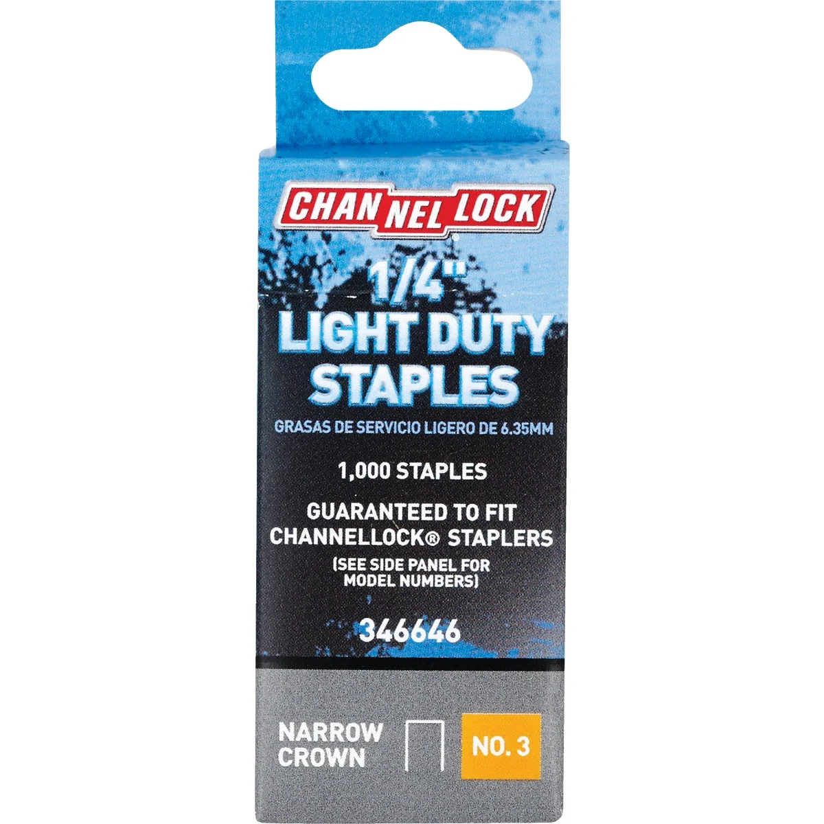 Premium Channellock No. 3 Light Duty Narrow Crown Staple 1 4 In. 1000-Pack World-Class