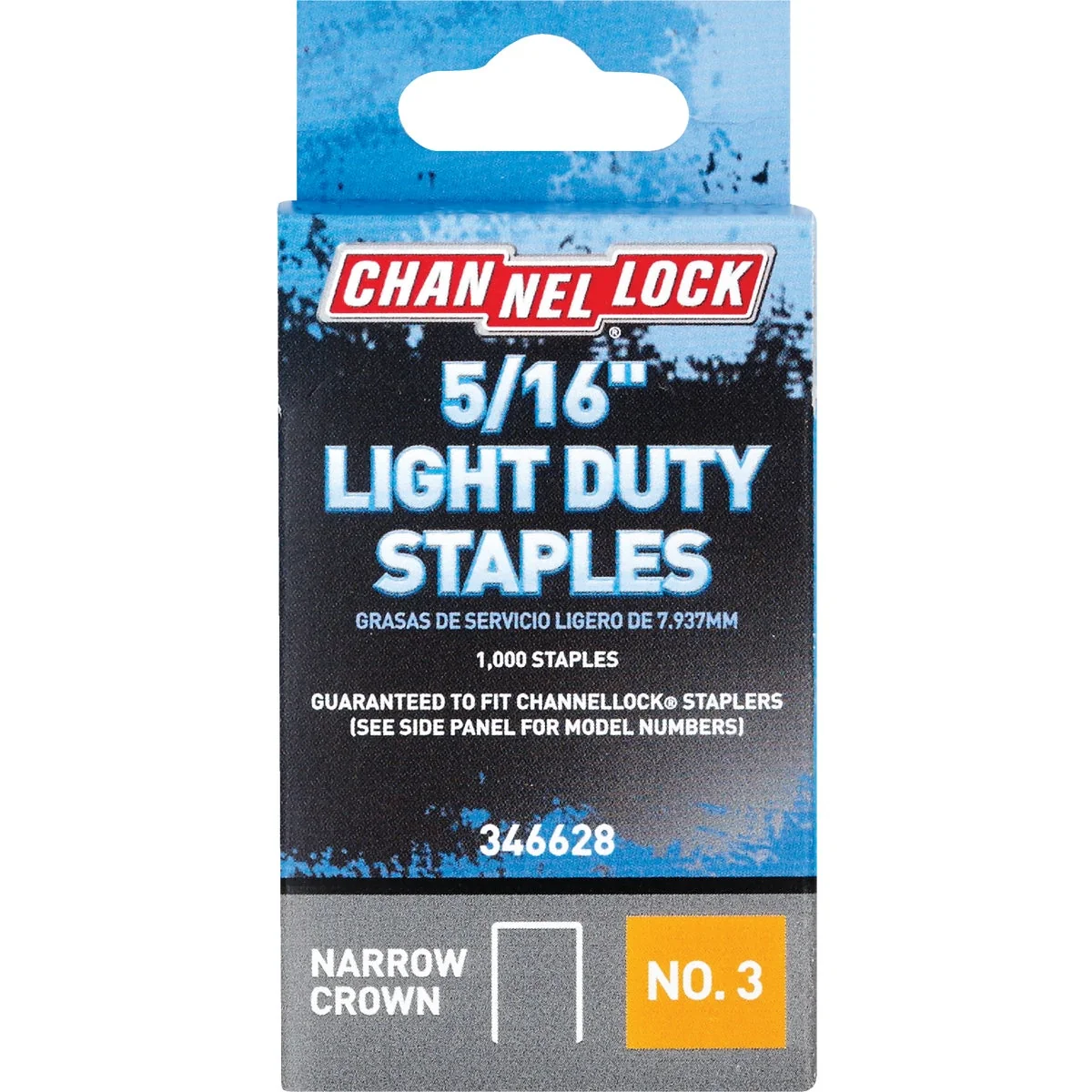 Versatile Channellock No. 3 Light Duty Narrow Crown Staple 5 16 In. 1000-Pack Smooth