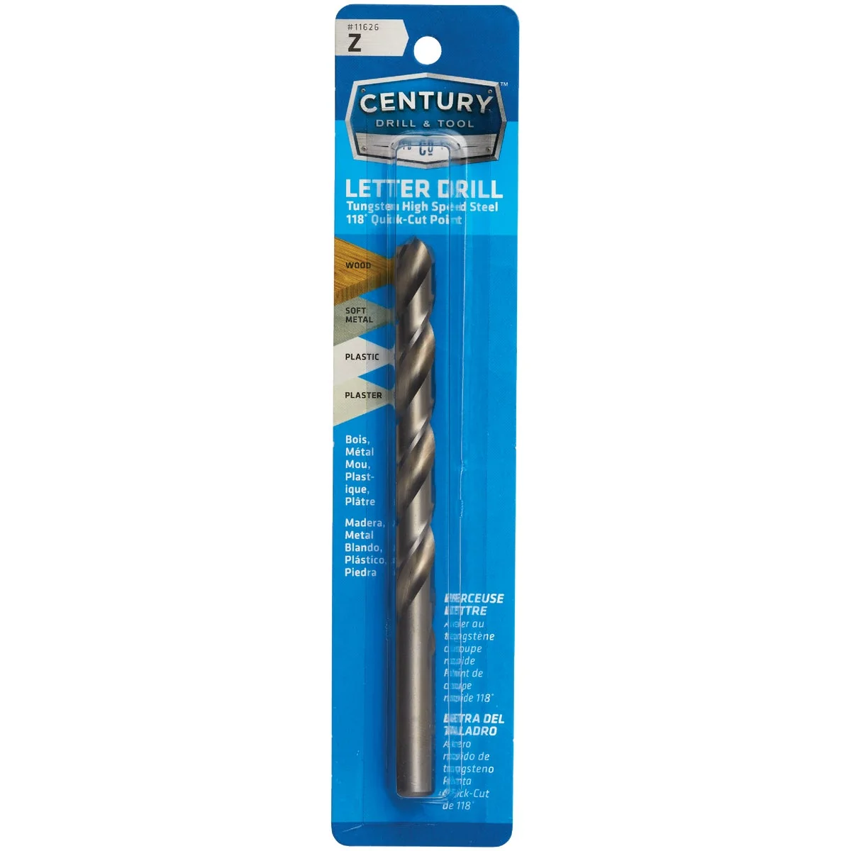 Relaxed Century Drill Tool Letter Z Tungsten High Speed Steel Quick-Cut Point Drill Bit Smart