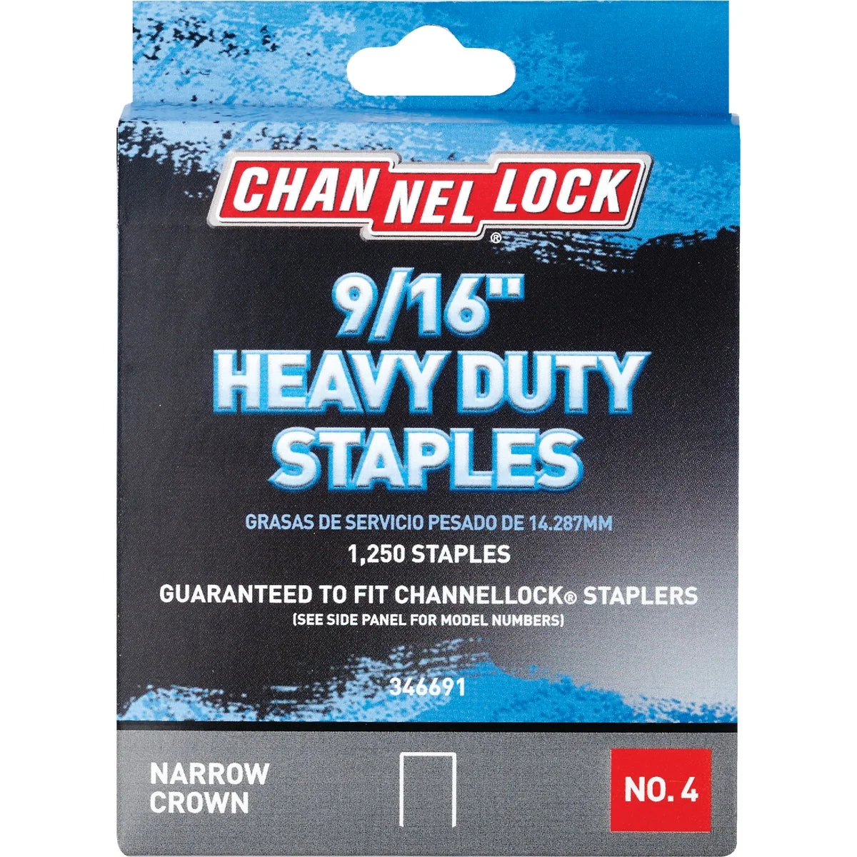 First-Class Channellock No. 4 Heavy-Duty Narrow Crown Staple 9 16 In. 1250-Pack Unique