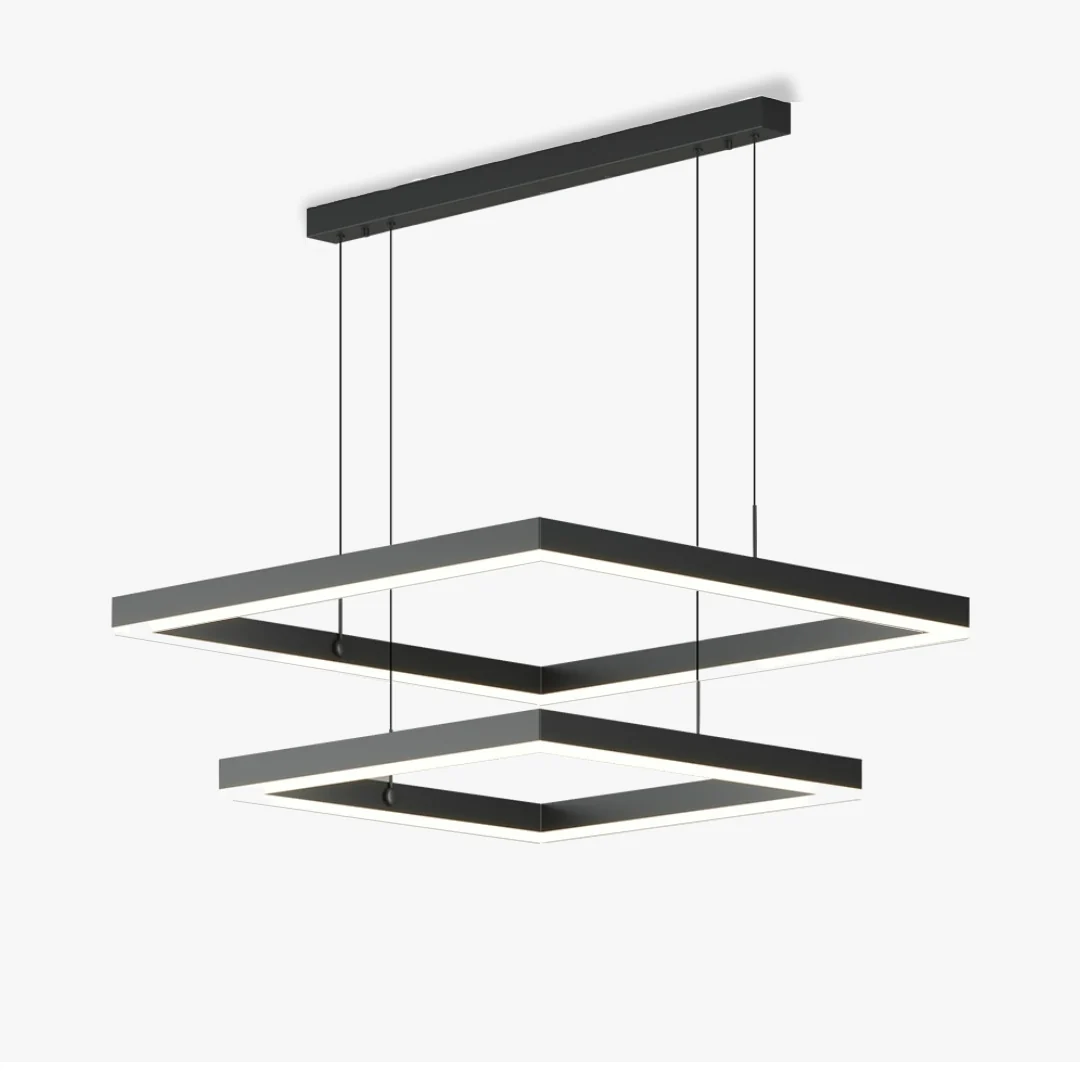 Lightweight Moderne vierkante LED hanglamp Optimized