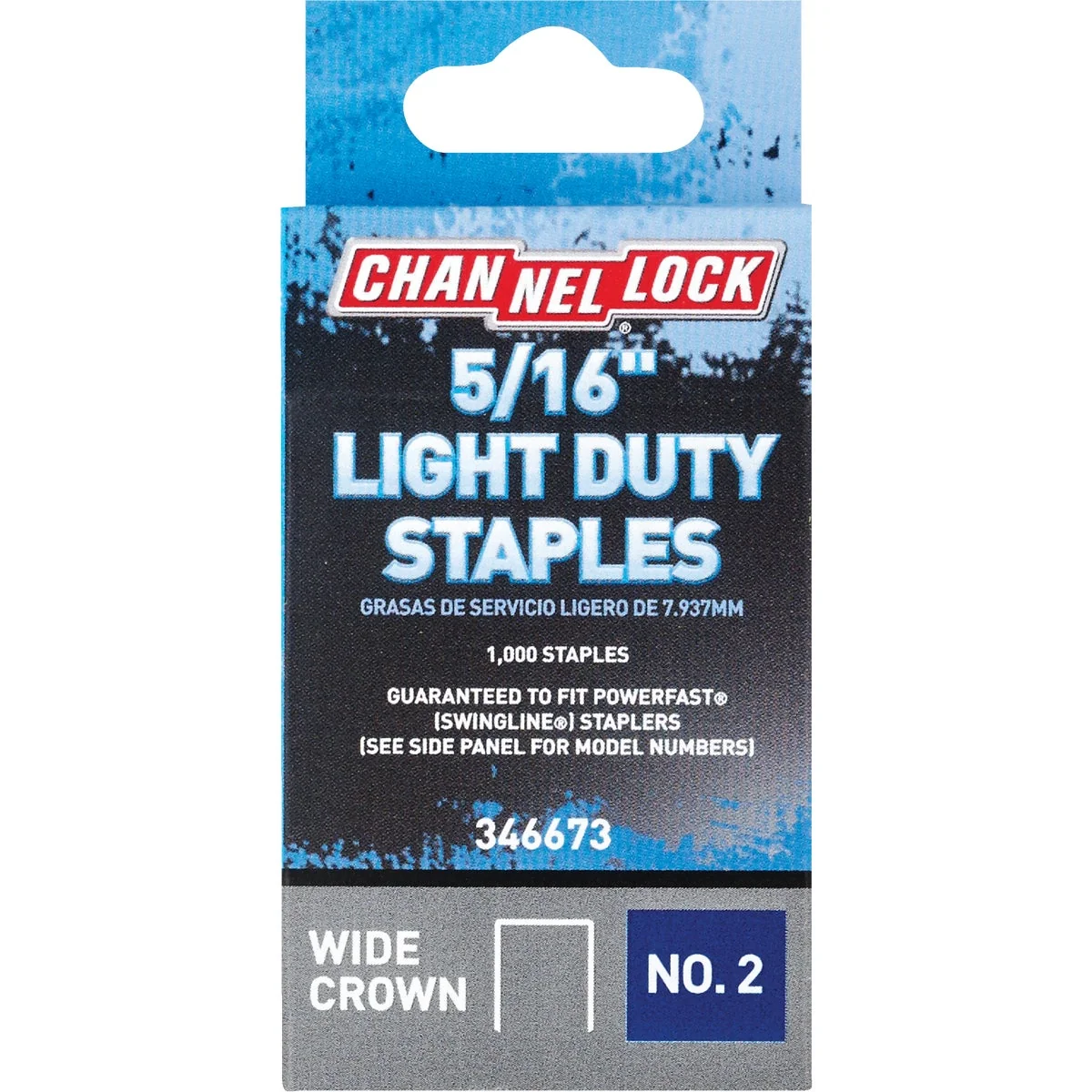 Carefully Designed Channellock No. 2 Light Duty Wide Crown Staple 5 16 In. 1000-Pack Smart