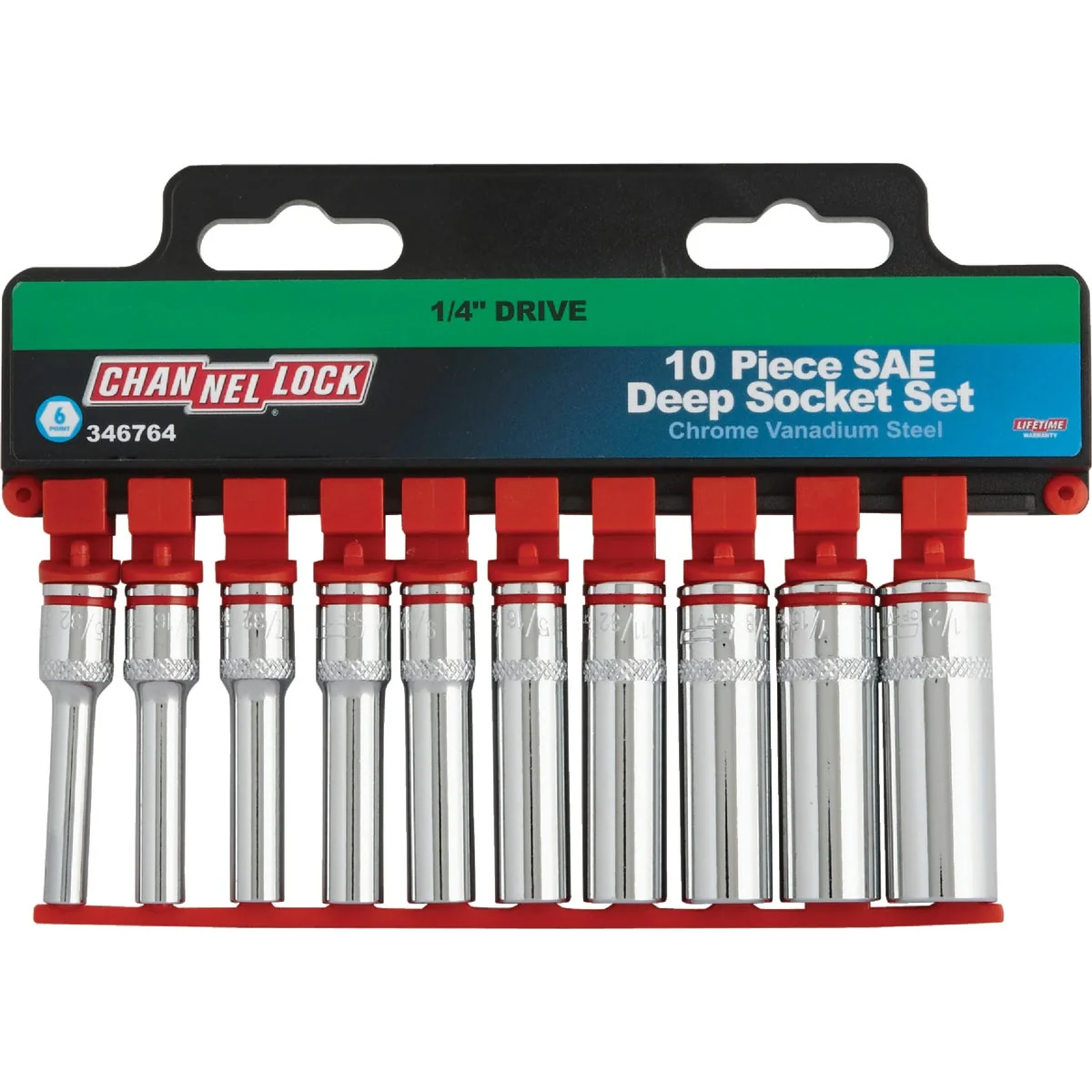 Responsible Channellock Standard 1 4 In. Drive 6-Point Deep Socket Set 10-Piece Contemporary