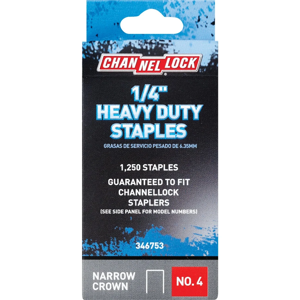 Premium Channellock No. 4 Heavy-Duty Narrow Crown Staple 1 4 In. 1250-Pack Next-Generation