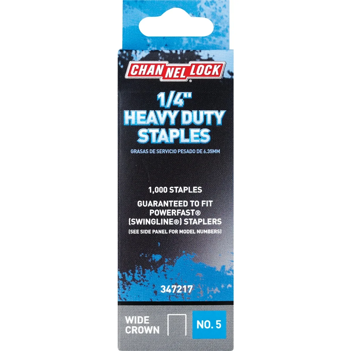 Long-Lasting Channellock No. 5 Heavy-Duty Wide Crown Staple 1 4 In. 1000-Pack Fast