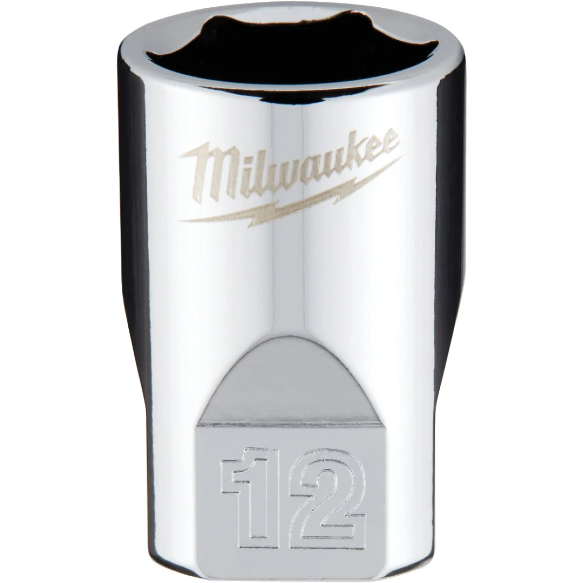 Elegant Milwaukee 1 4 In. Drive 12 mm 6-Point Shallow Metric Socket with FOUR FLAT Sides Healthy