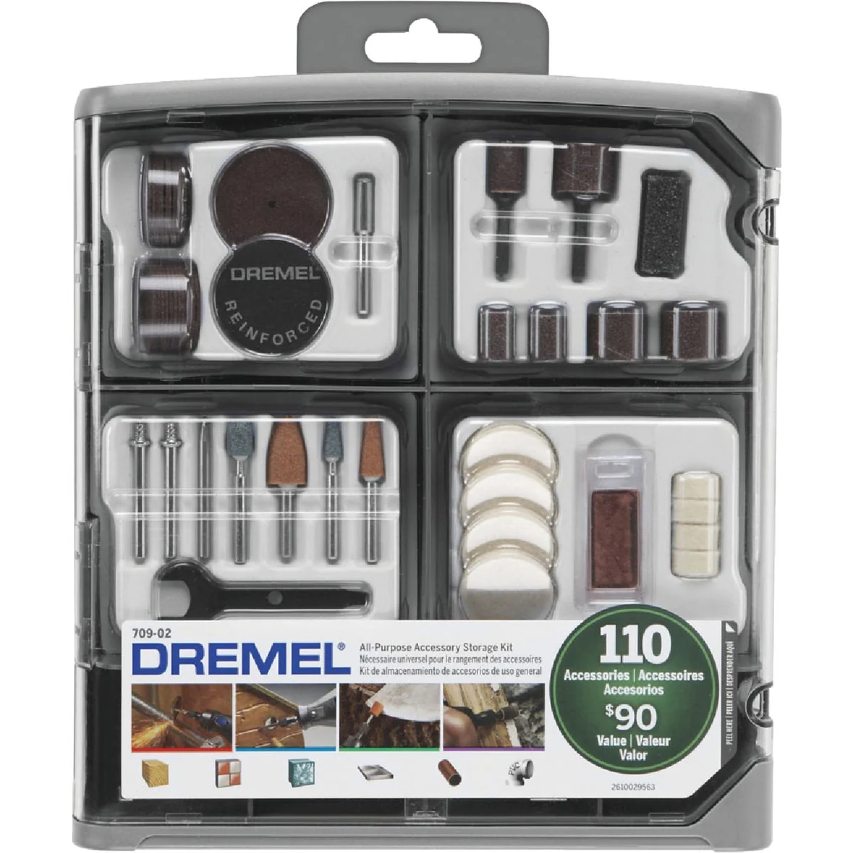 Next-Generation Dremel All-Purpose Rotary Tool Accessory Kit 110-Piece Contemporary