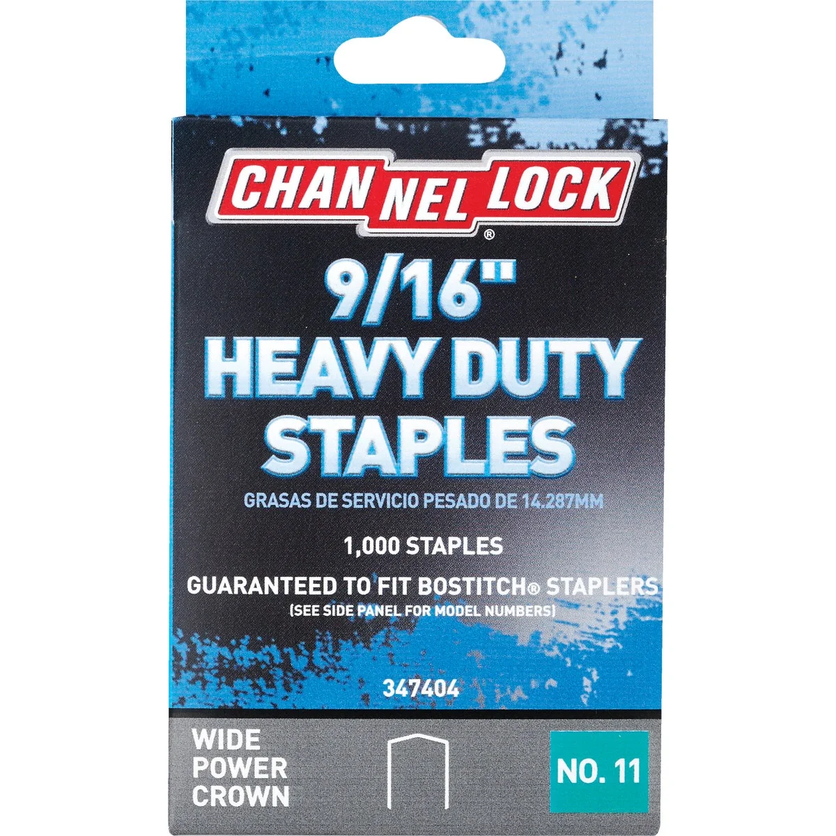 Durable Channellock No. 11 Heavy-Duty Wide Power Crown Staple 9 16 In. 1000-Pack Consistent