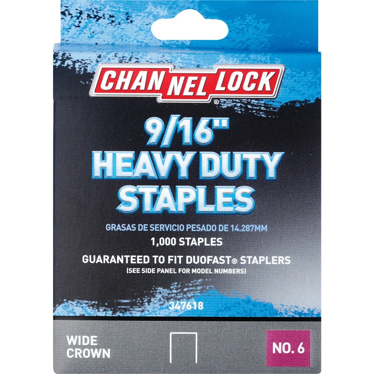 Practical Channellock No. 6 Heavy-Duty Wide Crown Staple 9 16 In. 1000-Pack Premium Material