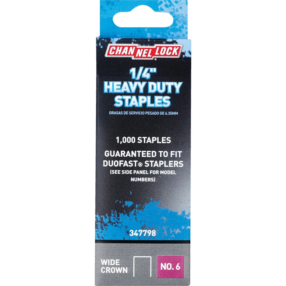 Contemporary Channellock No. 6 Heavy-Duty Wide Crown Staple 1 4 In. 1000-Pack Artisan