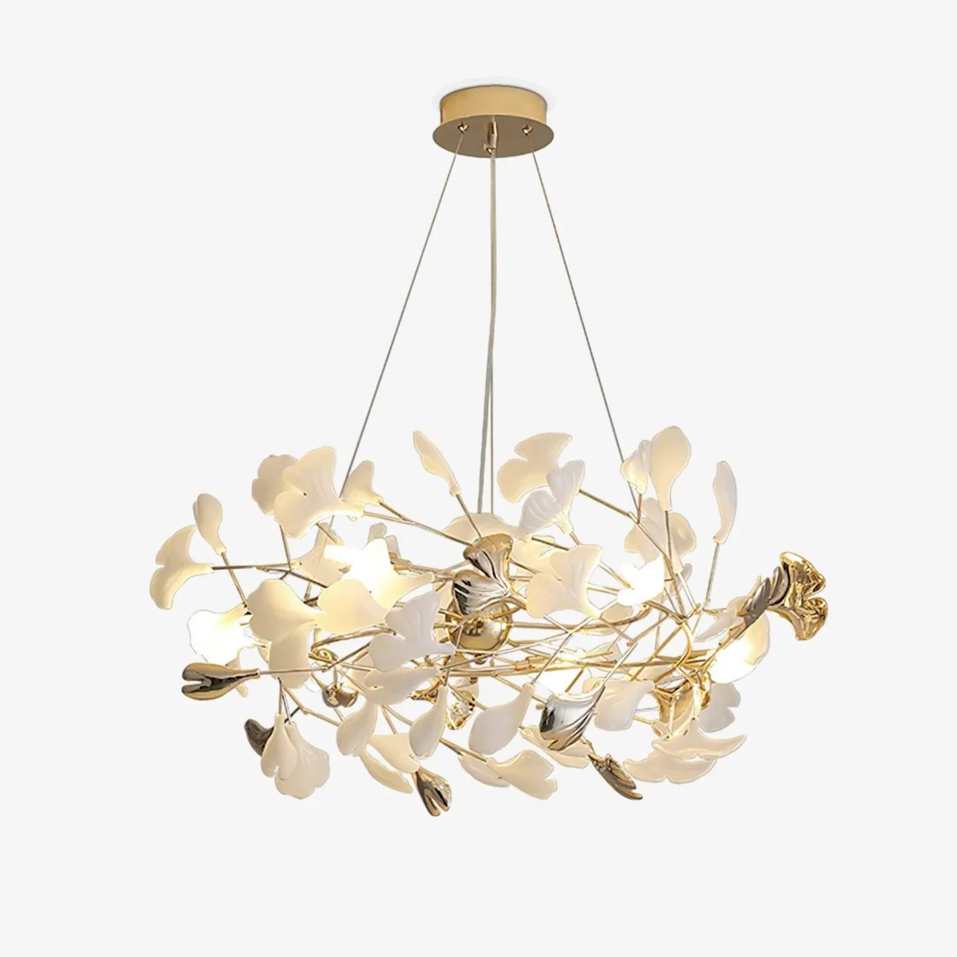 Certified Moderne Gingko kroonluchter Sustainable