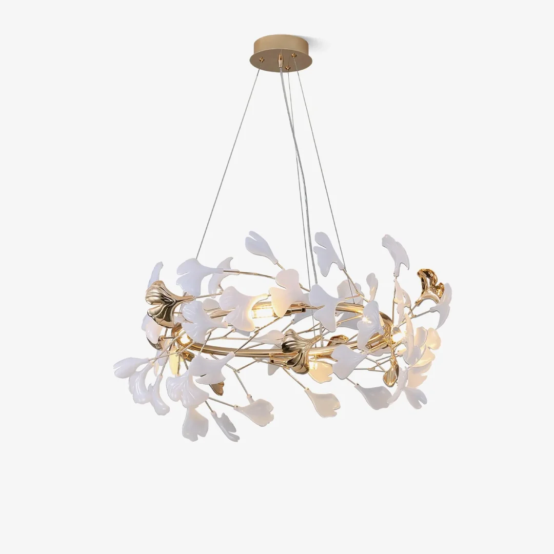 User-Friendly Lichte luxe moderne Gingko kroonluchter Easy-to-Use