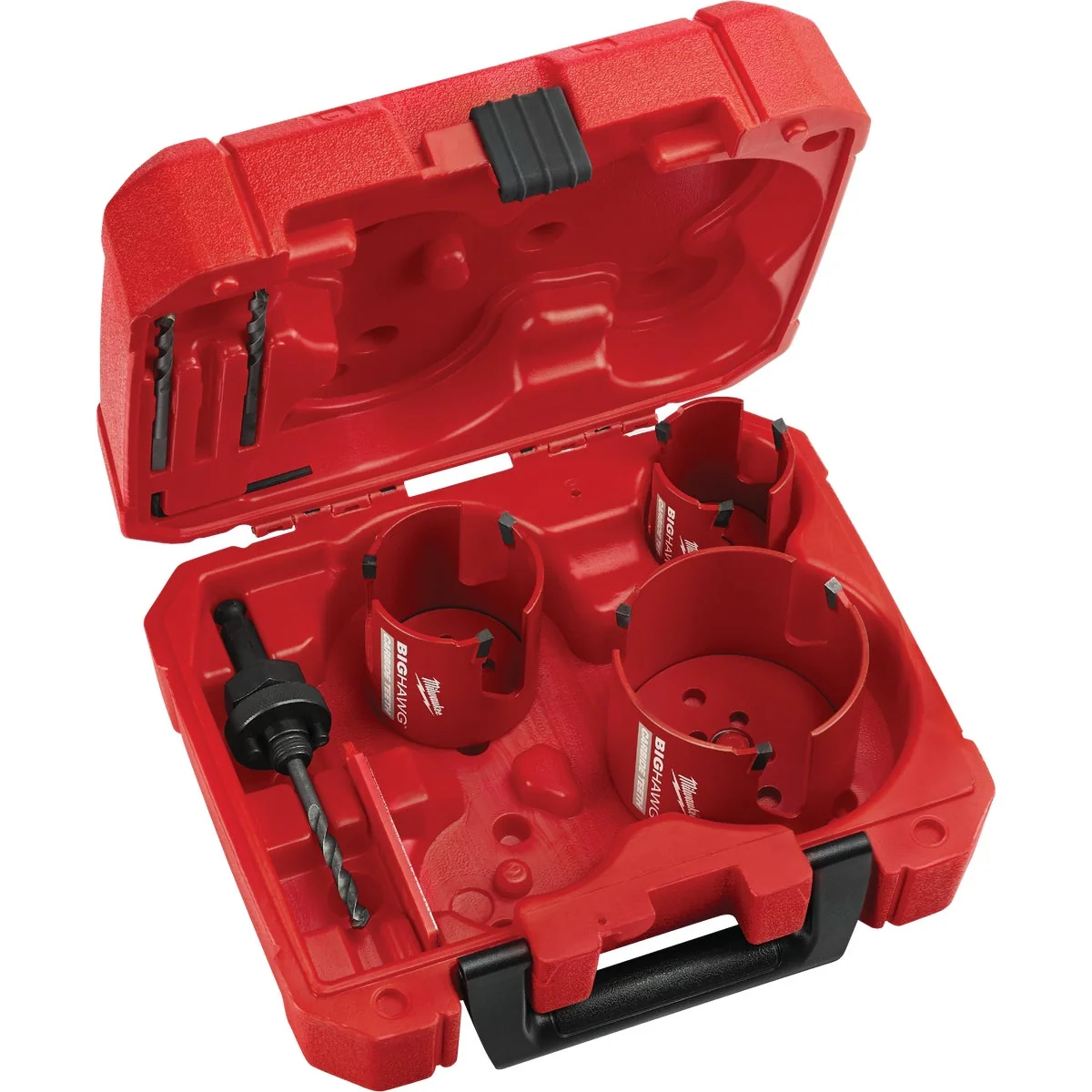 Pure Milwaukee BIG HAWG Carbon-Tipped Hole Saw Set 7-Piece Selected