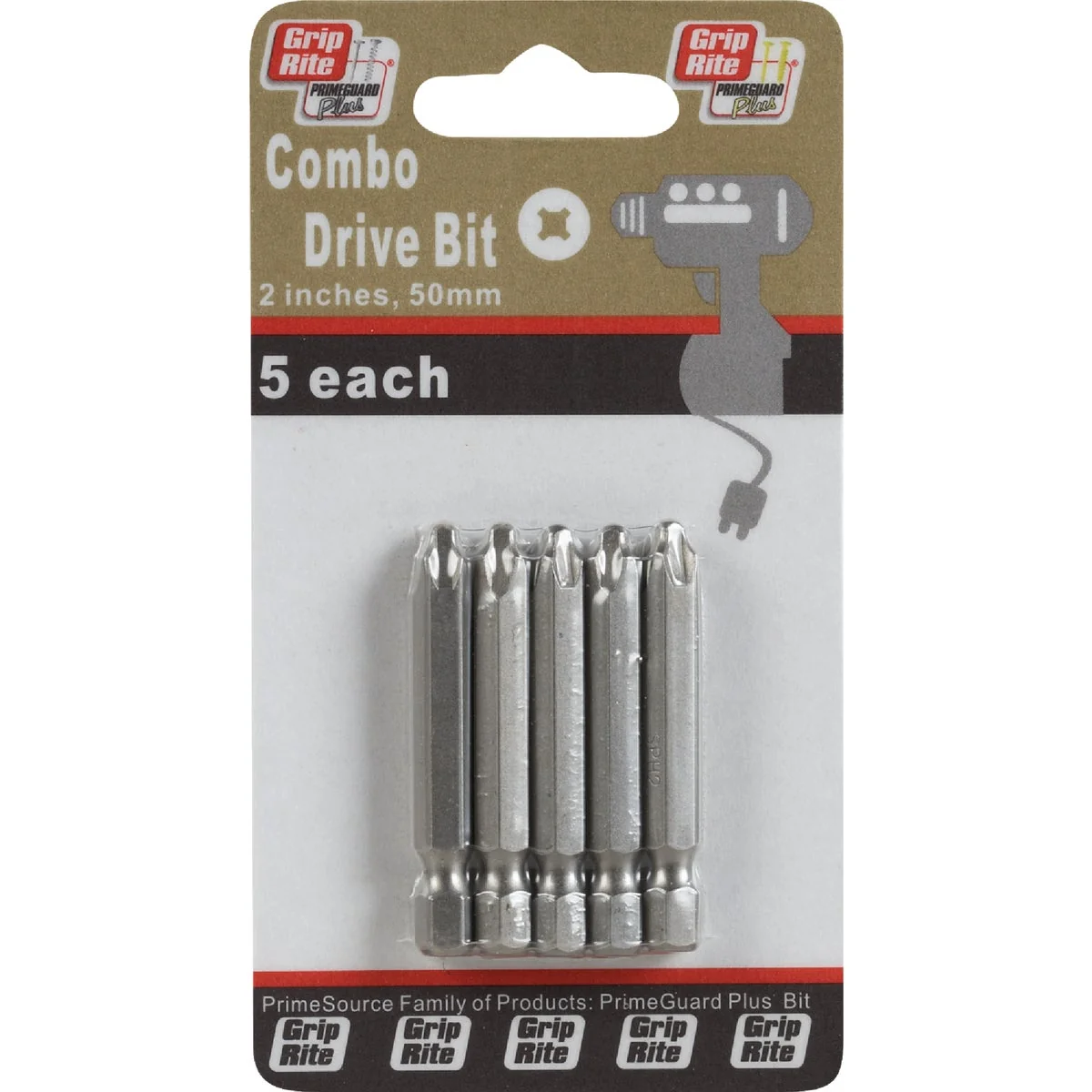 Smart Grip-Rite Phillips Square Combo 2 In. Screwdriver Bit Artisan
