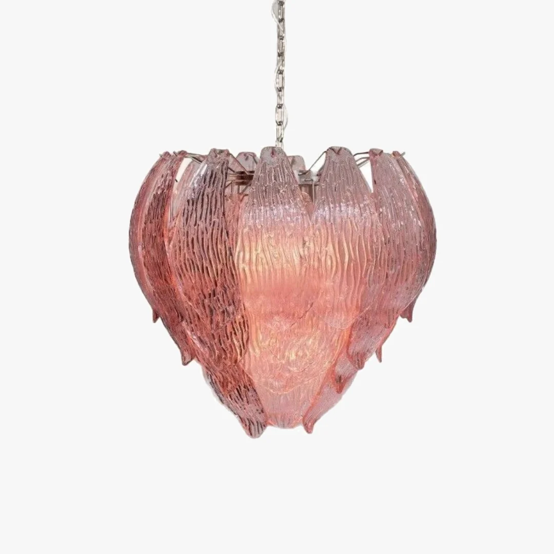 Enhanced Murano bloemknop glazen kroonluchter Refined