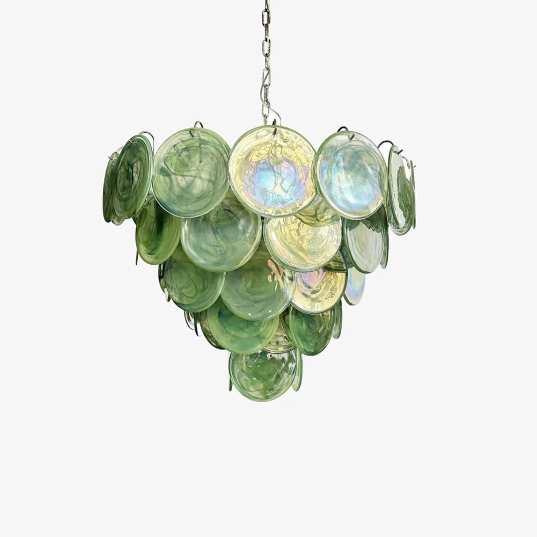 Sophisticated Green Fields Murano kroonluchter Detailed