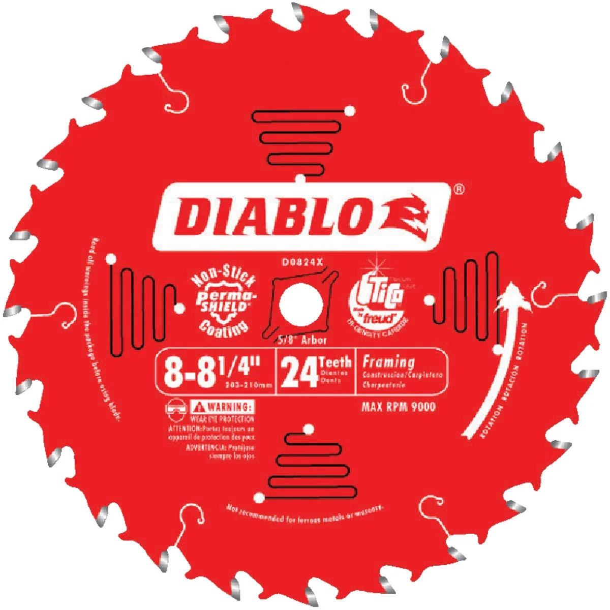 Fine Diablo 8-1 4 In. 24-Tooth Framing Circular Saw Blade Stylish