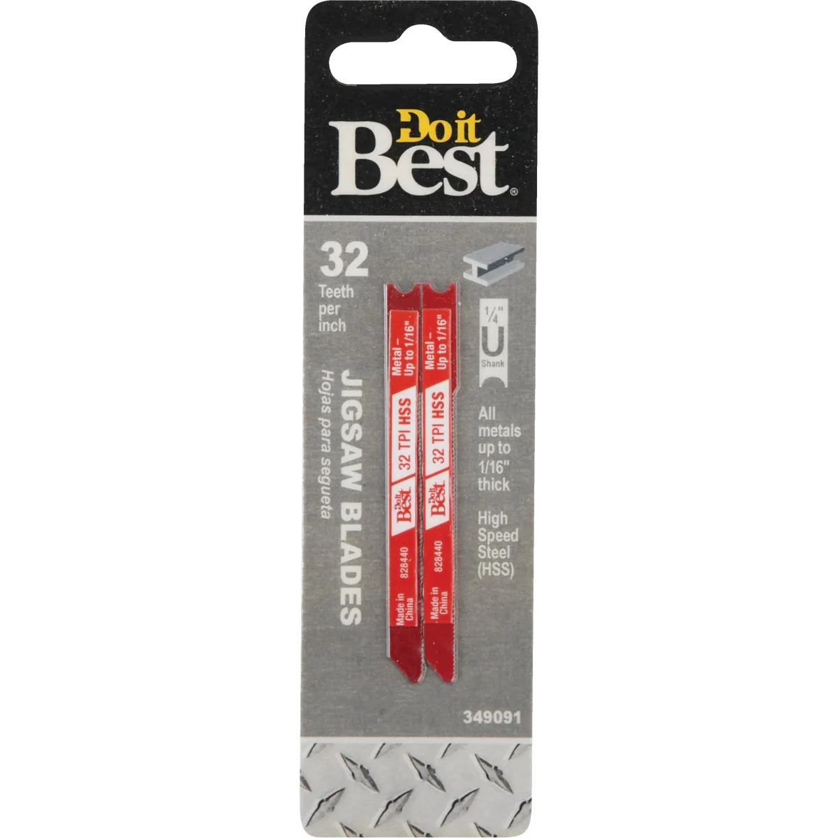 Minimalist Do it U-Shank 3 In. x 32 TPI High Speed Steel Jig Saw Blade Metal up to 3 16 In. 2-Pack First-Class