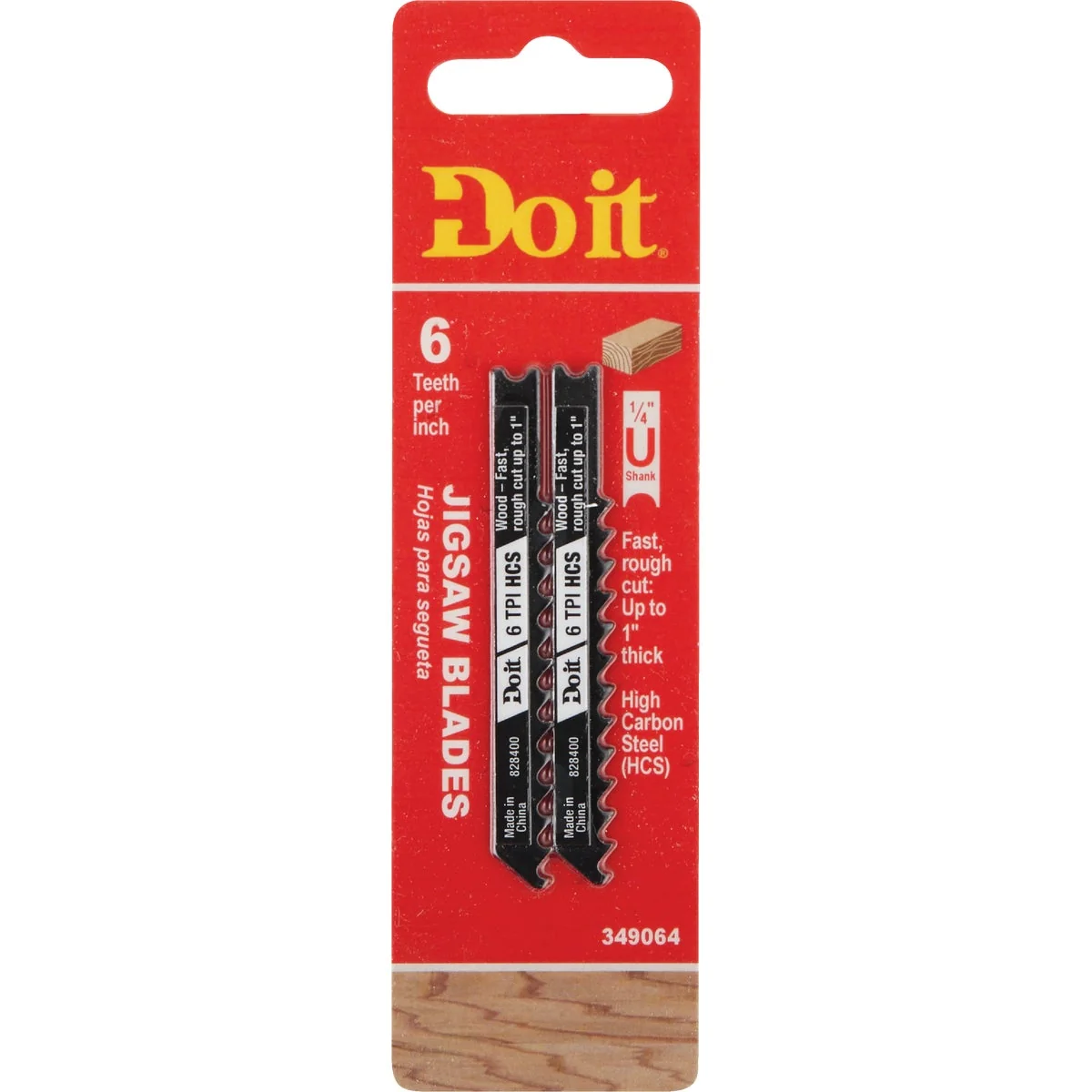 Proven Do it U-Shank 3 In. x 6 TPI High Carbon Steel Jig Saw Blade Wood up to 1 In. 2-Pack Elegant