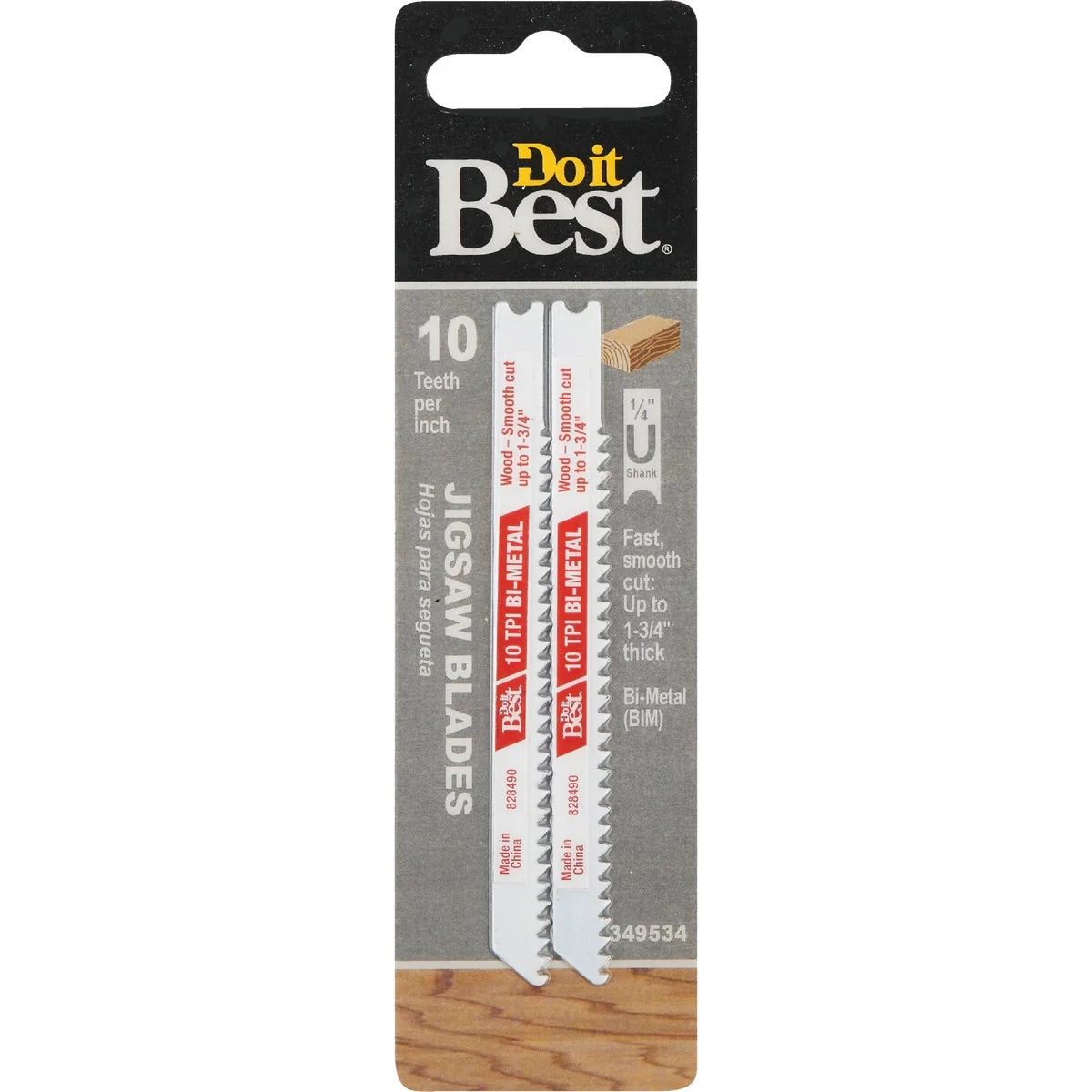 Original Design Do it U-Shank 3-5 8 In. x 10 TPI Bi-Metal Jig Saw Blade Wood 1-3 4 In. Thick 2-Pack Premium Material