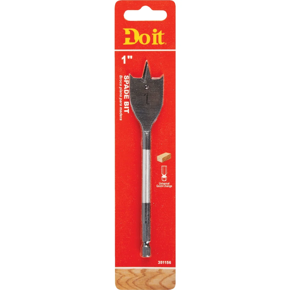 Crafted Do it 1 In. x 6-1 4 In. Spade Bit Safe